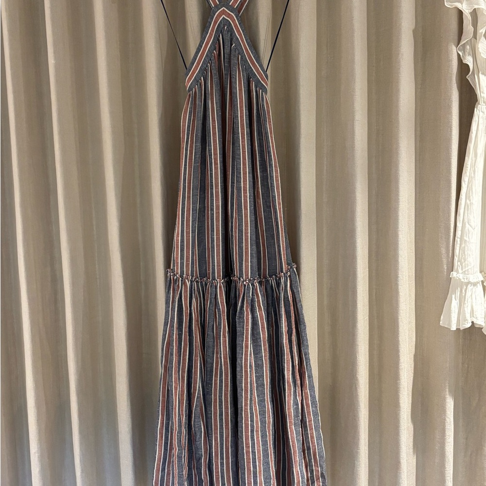 Pleated Halter Sundress Resort Wear
